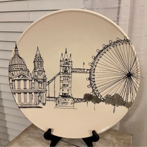 Royal Stafford 13”Plate England With London Landmark Scene